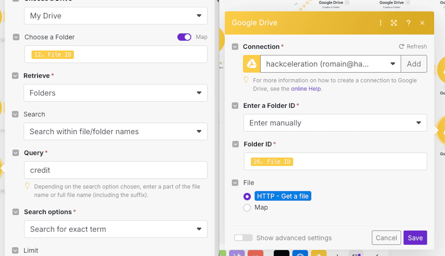Upload Debit Invoice to Existing Folder