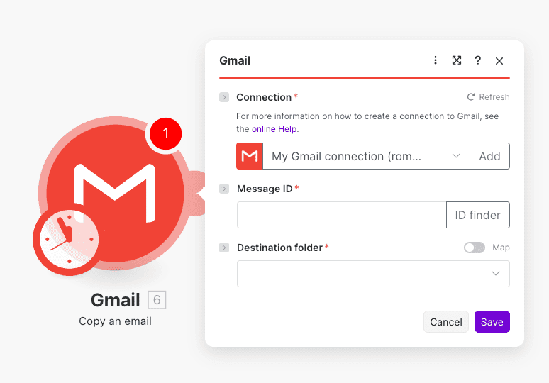 Copy an email