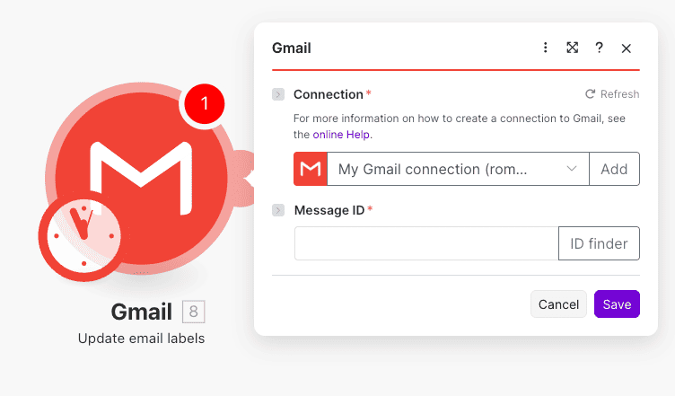 Update email labels