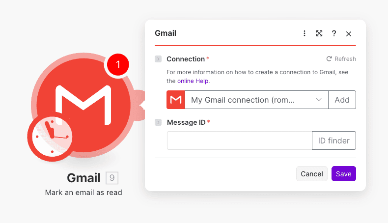 Mark an email as read