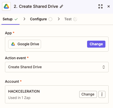 Create Shared Drive