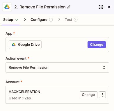 Remove File Permission