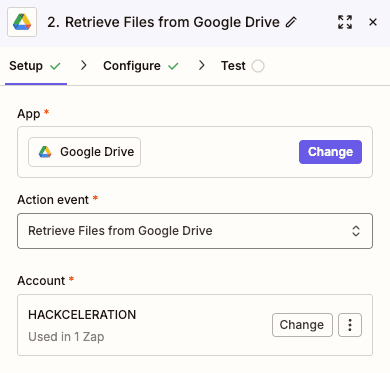 Retrieve Files from Google Drive