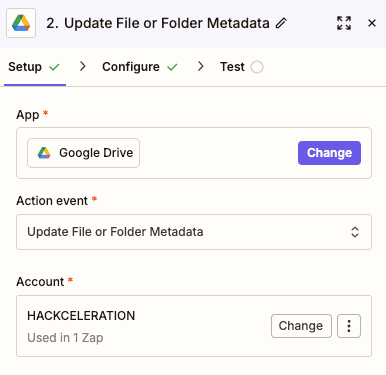 Update File or Folder Metadata
