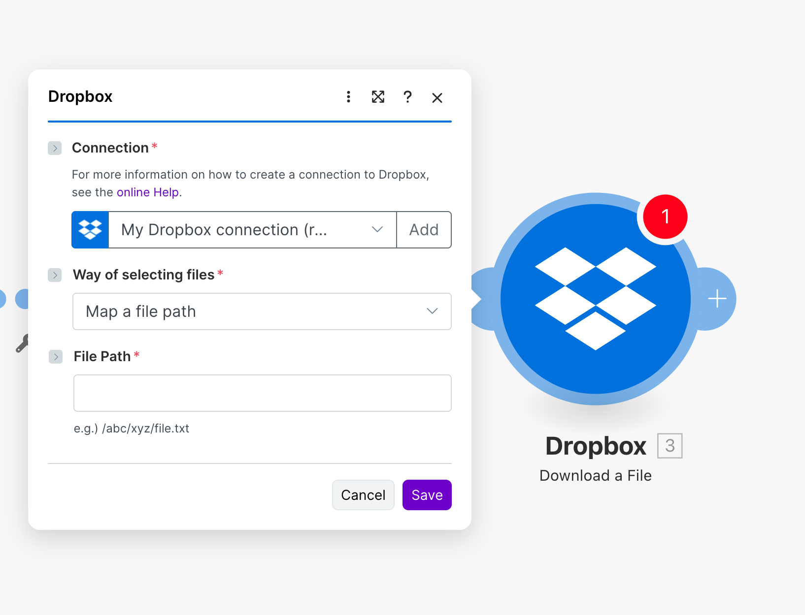 Dropbox: Download a File