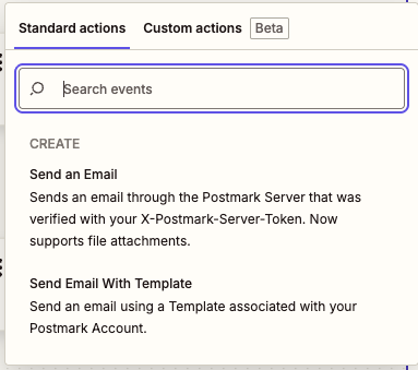 Postmark features