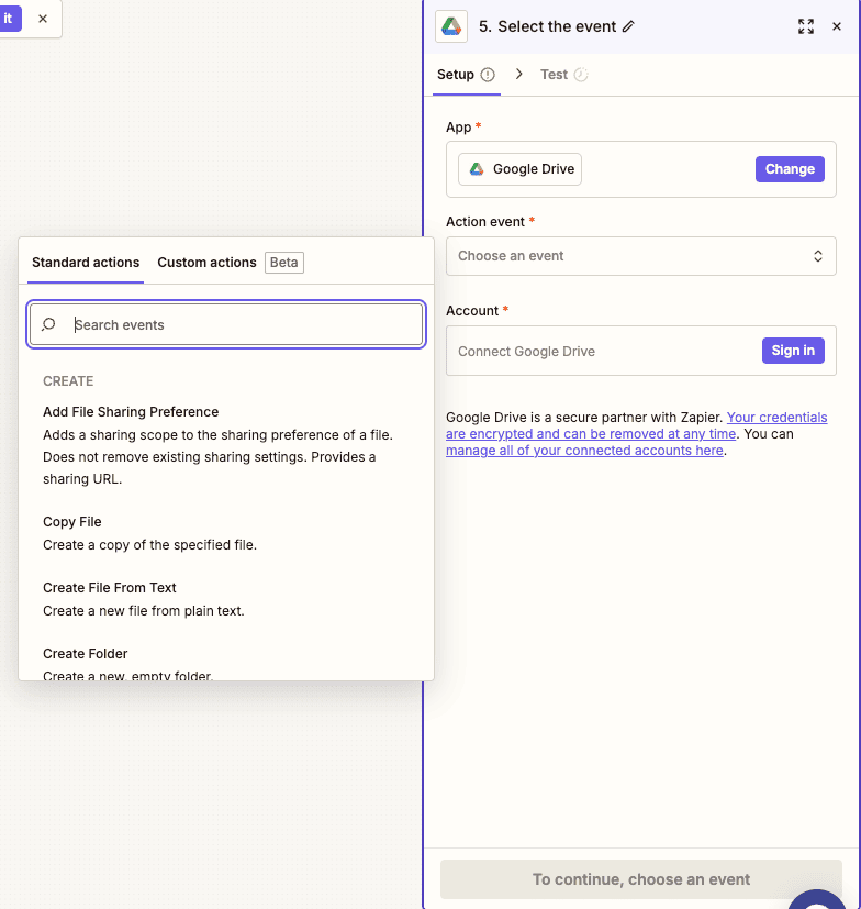 Google Drive features