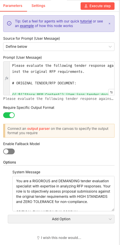 Store the Vendor Proposal Content