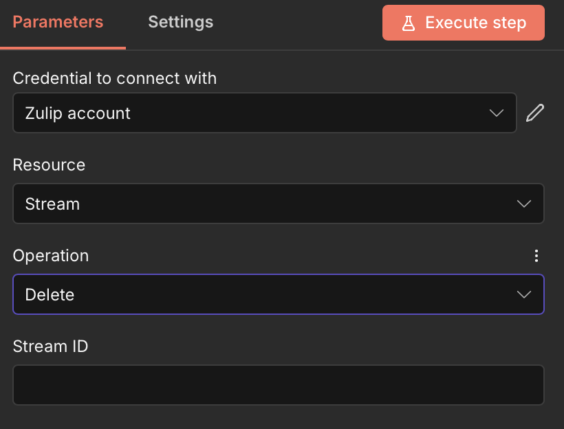 Delete Stream