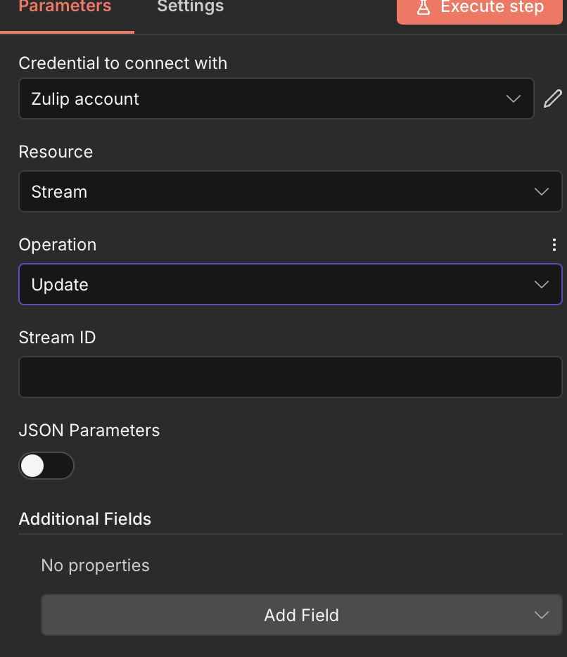 Update Stream